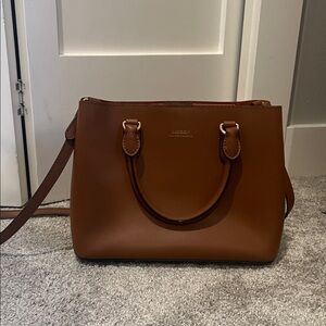 Ralph Lauren Tan Leather Shoulder Bag